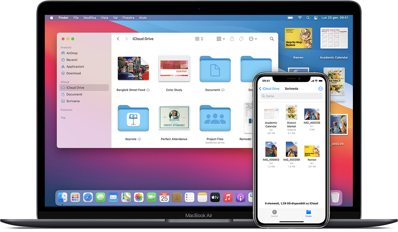 Aggiungere i file di Scrivania e Documenti ad iCloud Drive - Supporto Apple  (IT)