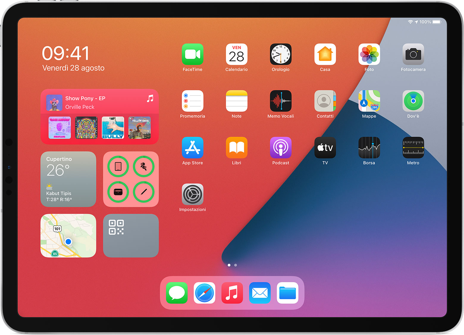 Usare i widget su iPad - Supporto Apple