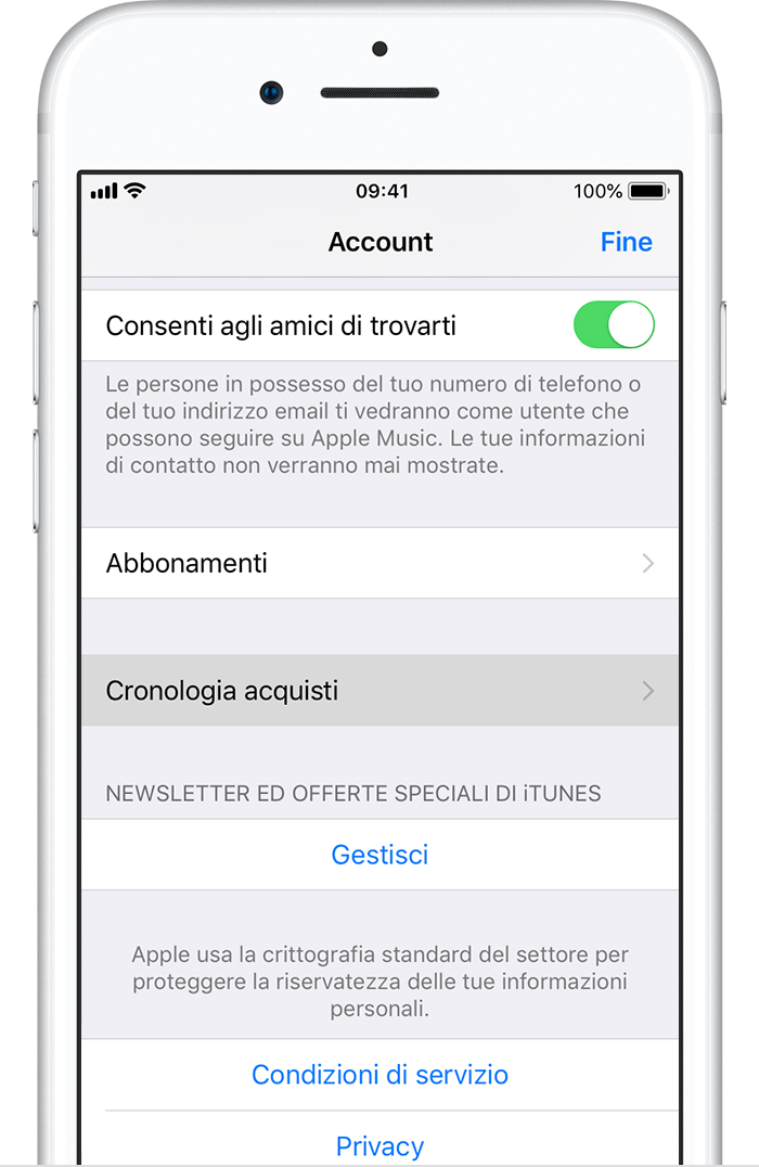 Nascondere e mostrare le app