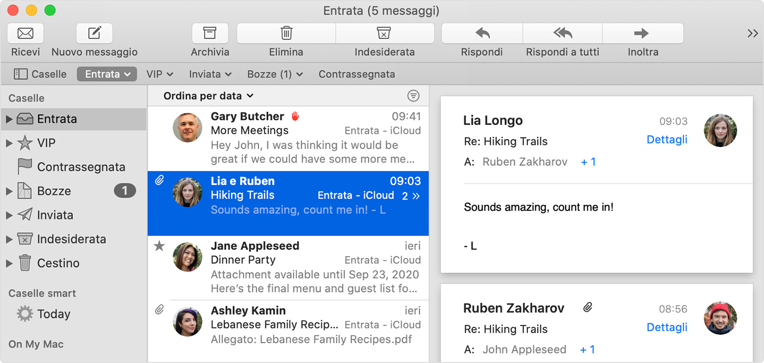 Organizzare le email su Mac - Supporto Apple (IT)