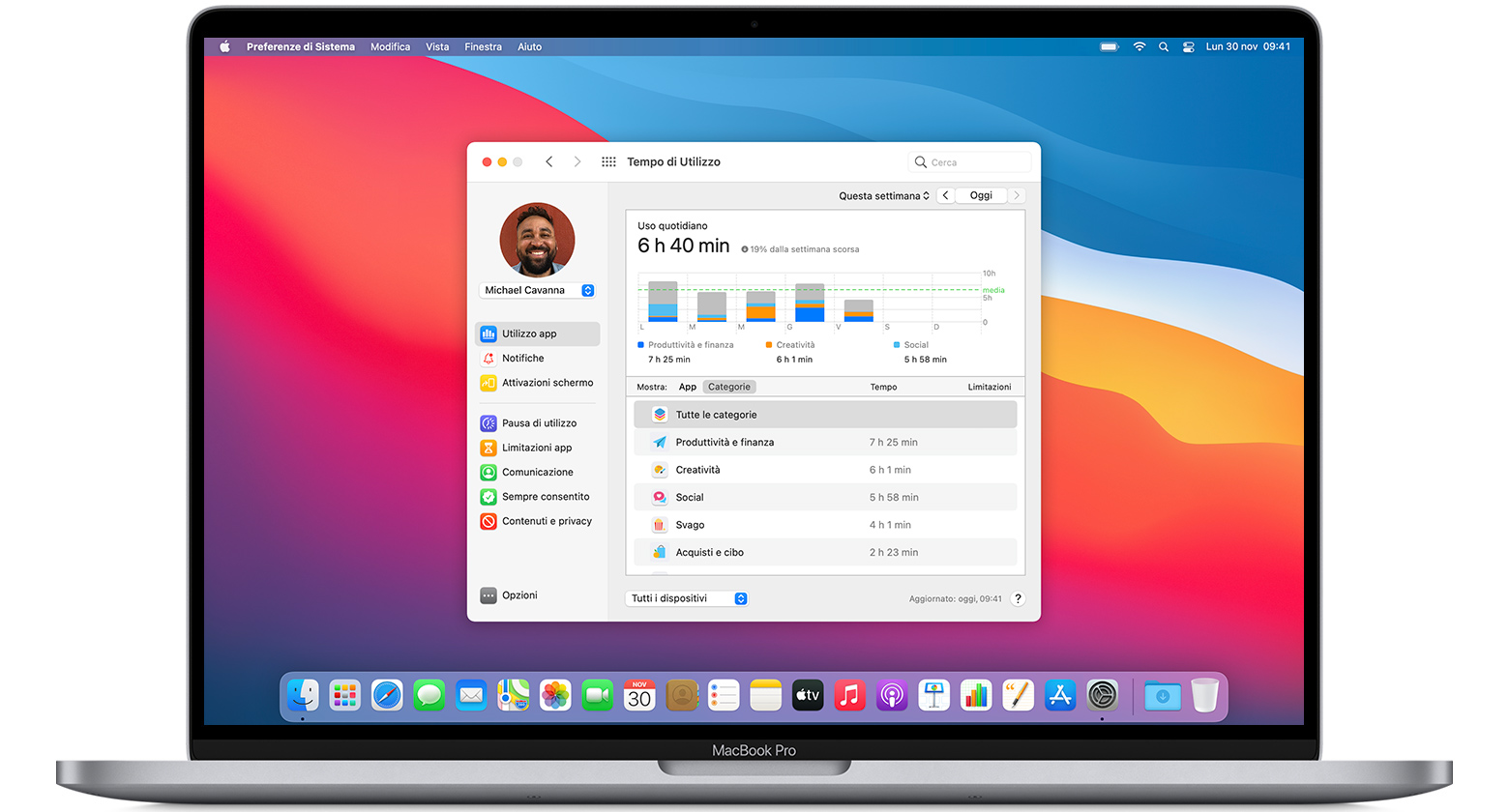 Usare Tempo di utilizzo sul Mac - Supporto Apple (IT)
