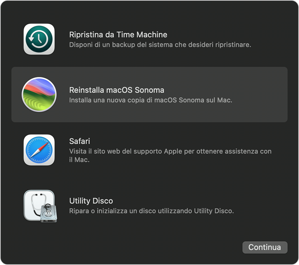 Come reinstallare macOS - Supporto Apple (IT)