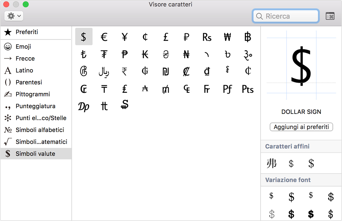 Come inserire emoji e simboli su Mac: il Visore caratteri