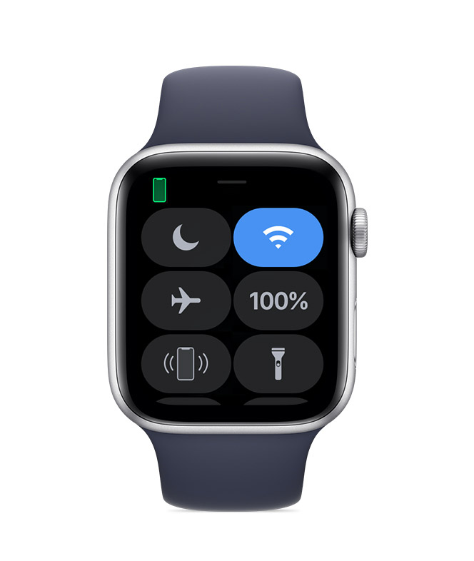 iPhone に接続されている Apple Watch