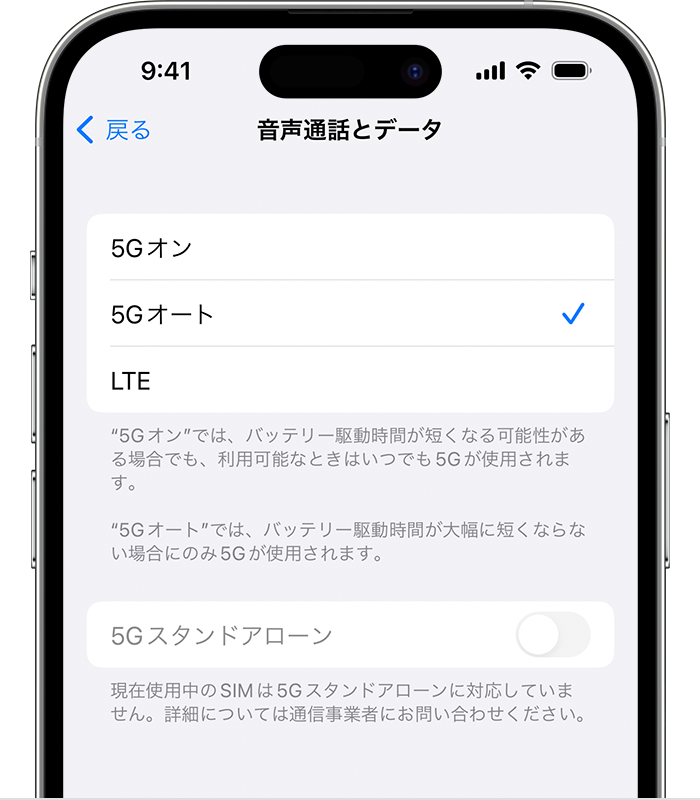 iPhone で 5G を使う - Apple サポート (日本)