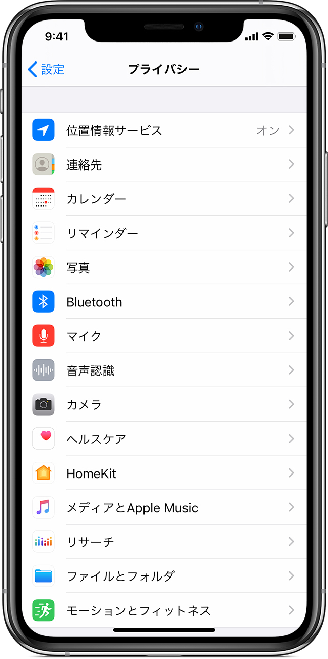 Ios Ipados のプライバシーと位置情報サービスについて Apple サポート