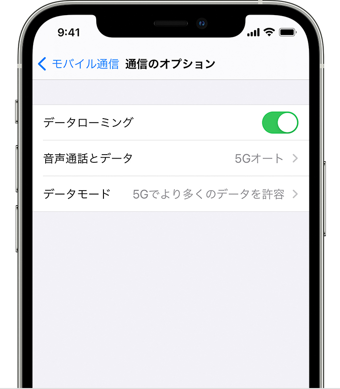 Iphone で 5g を使う Apple サポート