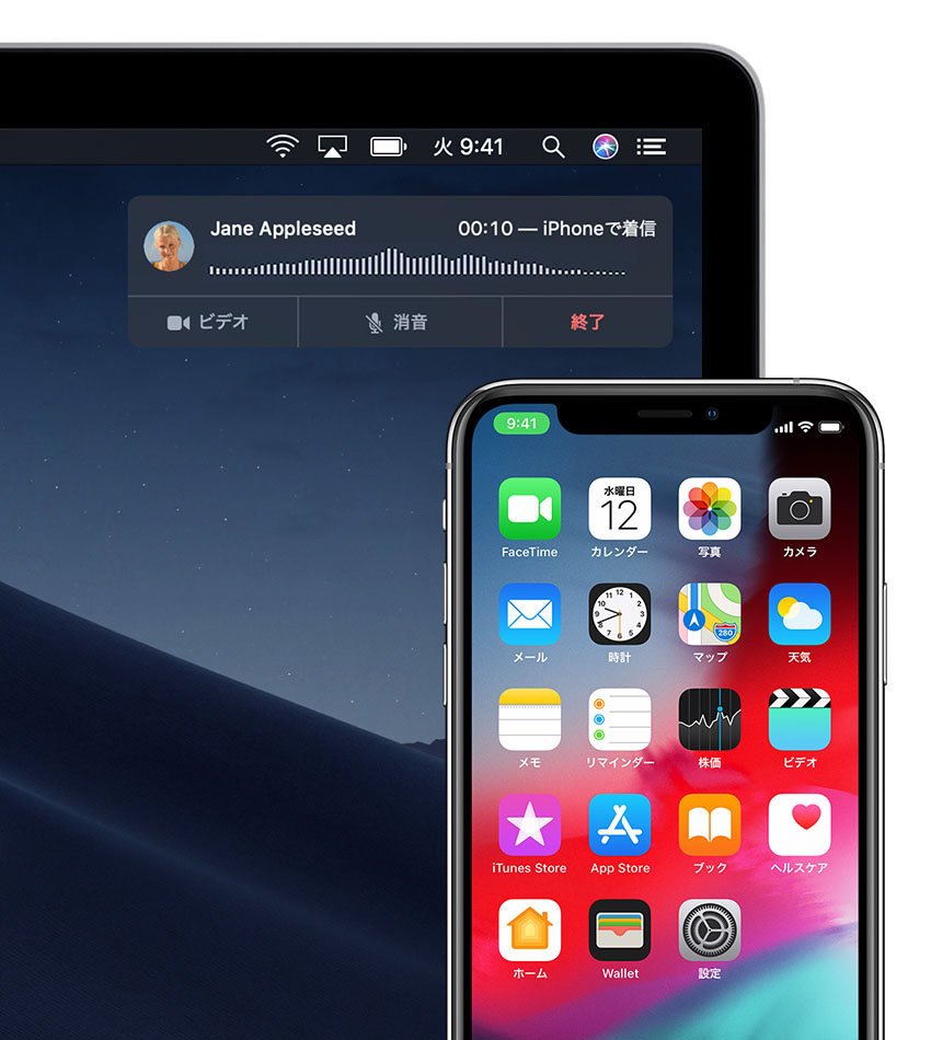 Mac Ipad Ipod Touch で電話をかける 電話に出る Apple サポート 日本