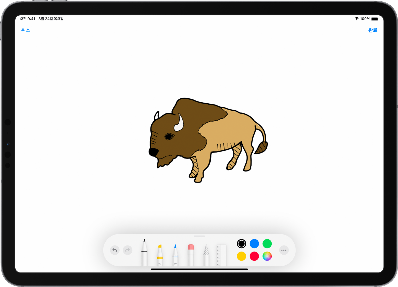 iPad Pro의 연속성 스케치