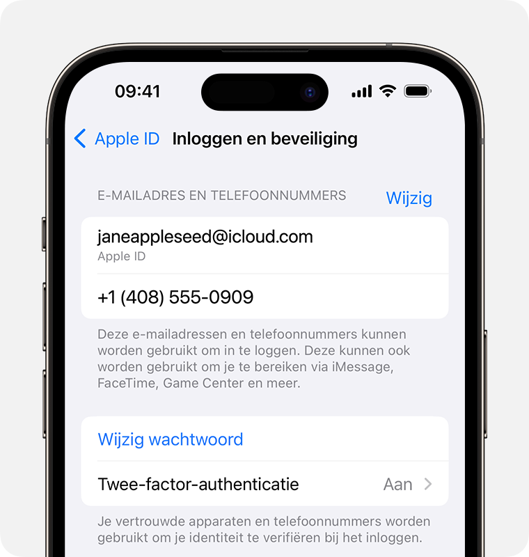 iPhone-scherm dat laat zien hoe je het Apple ID-wachtwoord kunt wijzigen