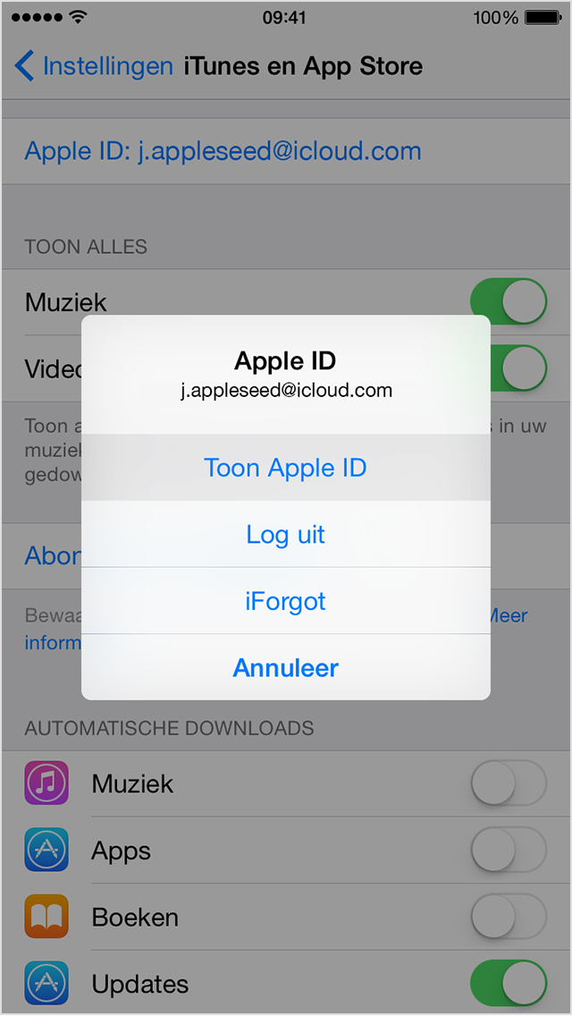 Образец пароля apple id