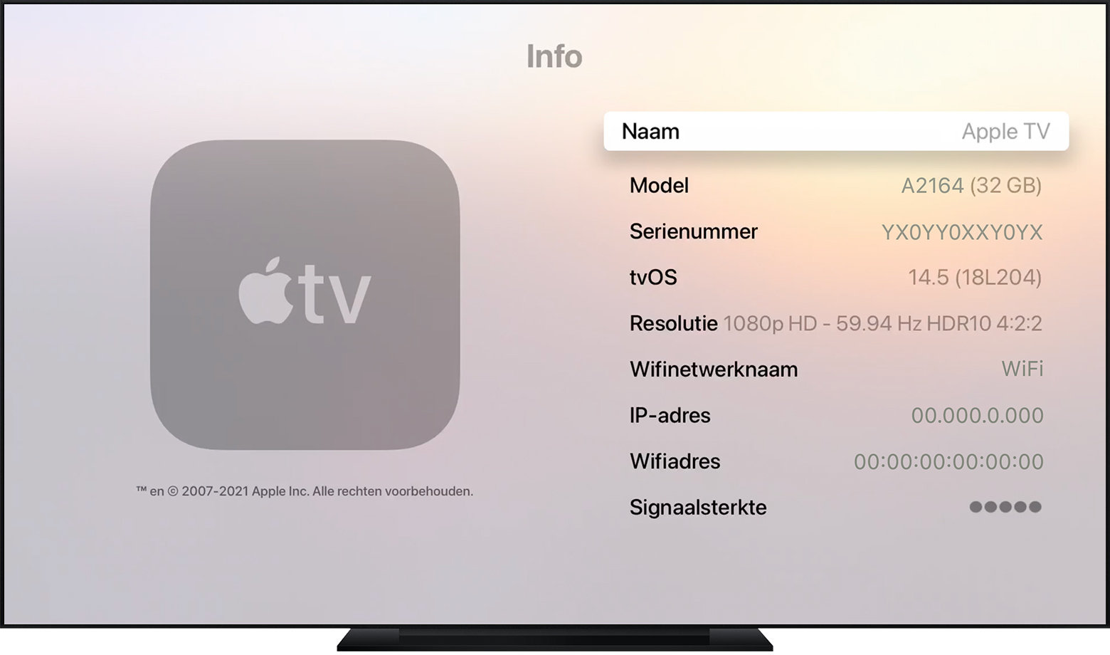 Oppervlakte planter Doorzichtig Het model van een Apple TV bepalen - Apple Support (NL)
