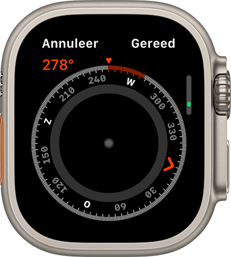 Apple Watch met aanpassing van de richting
