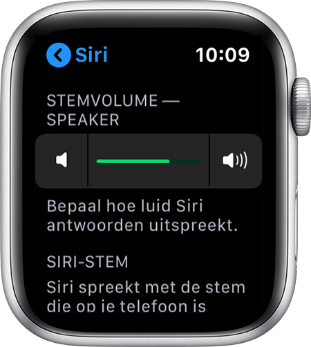 Het volume van Siri aanpassen - Apple Support