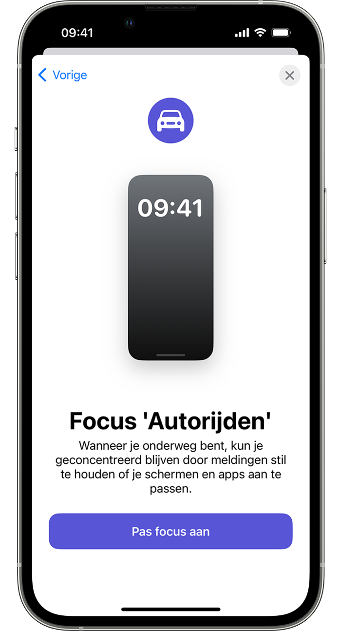 De focus 'Autorijden' op uw iPhone gebruiken om uw aandacht op de weg te  houden - Apple Support (NL)