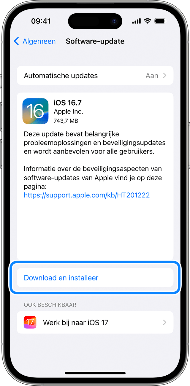 Een iPhone of iPad bijwerken - Apple Support (NL)