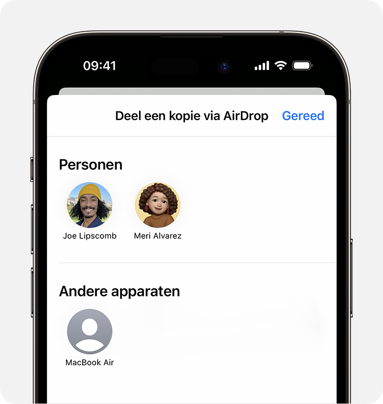 AirDrop gebruiken op de iPhone of iPad - Apple Support (NL)