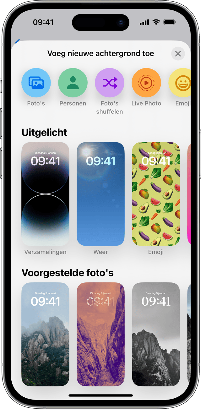 Achtergrond van een iPhone wijzigen - Apple Support (NL)