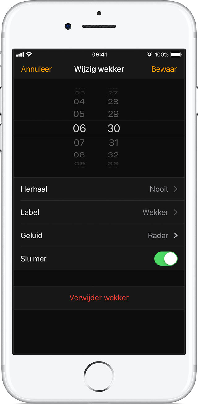 Wekkers zetten en beheren op de iPhone - Apple Support