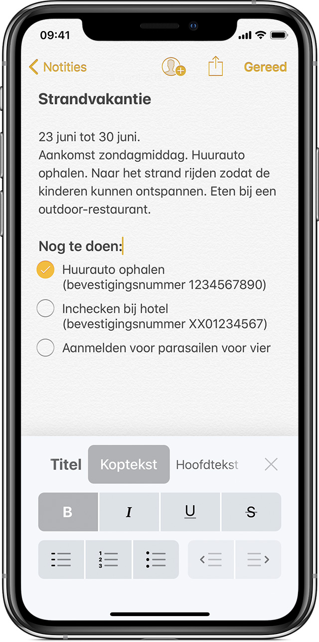 Notities gebruiken op uw iPhone, iPad en iPod touch - Apple Support