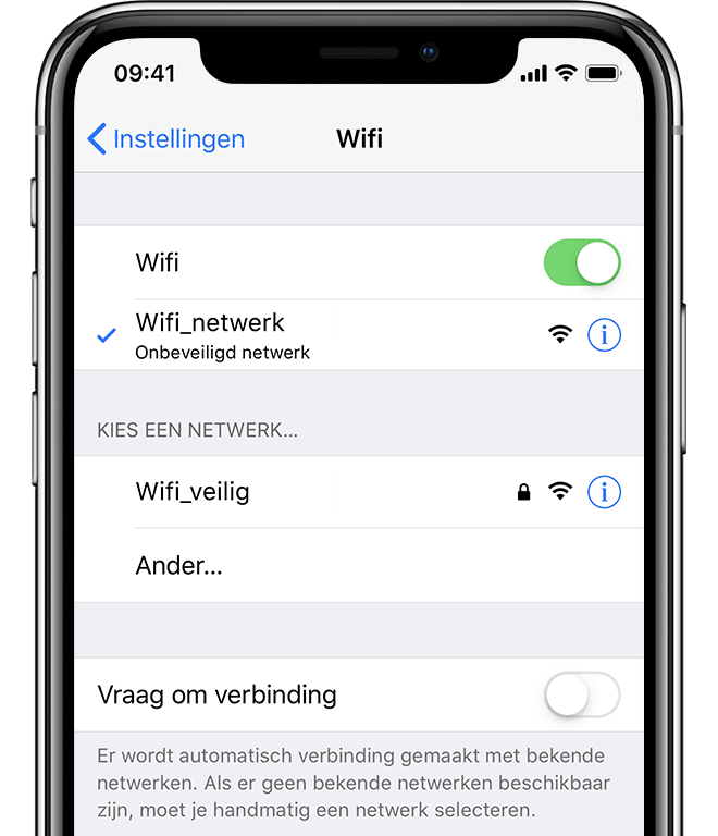 Als een iPhone, iPad of iPod touch geen verbinding maakt met een