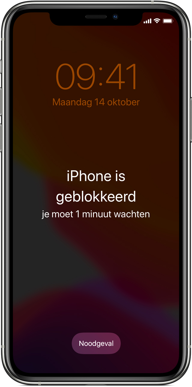 Als je de toegangscode van je iPhone bent vergeten - Apple Support (NL)