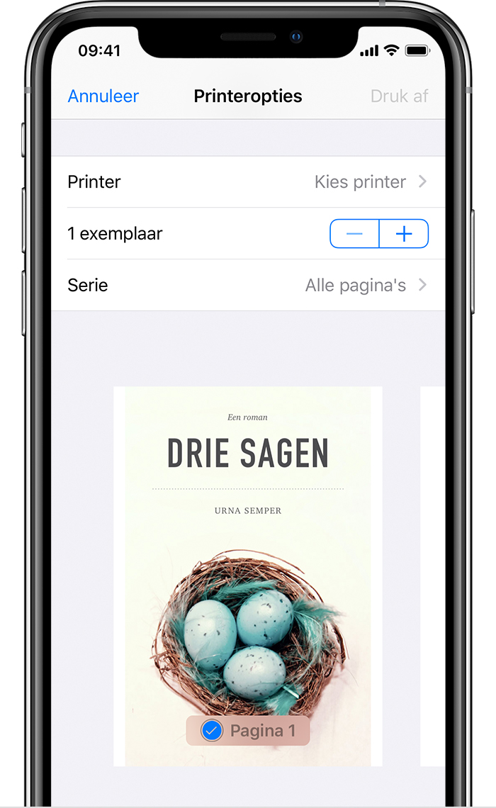 Afdrukken via AirPrint vanaf uw iPhone, iPad of iPod touch - Apple Support  (NL)