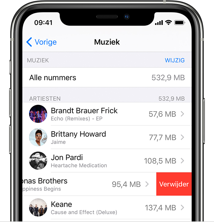 Muziek, films en tv-programma's verwijderen van uw apparaat - Apple Support