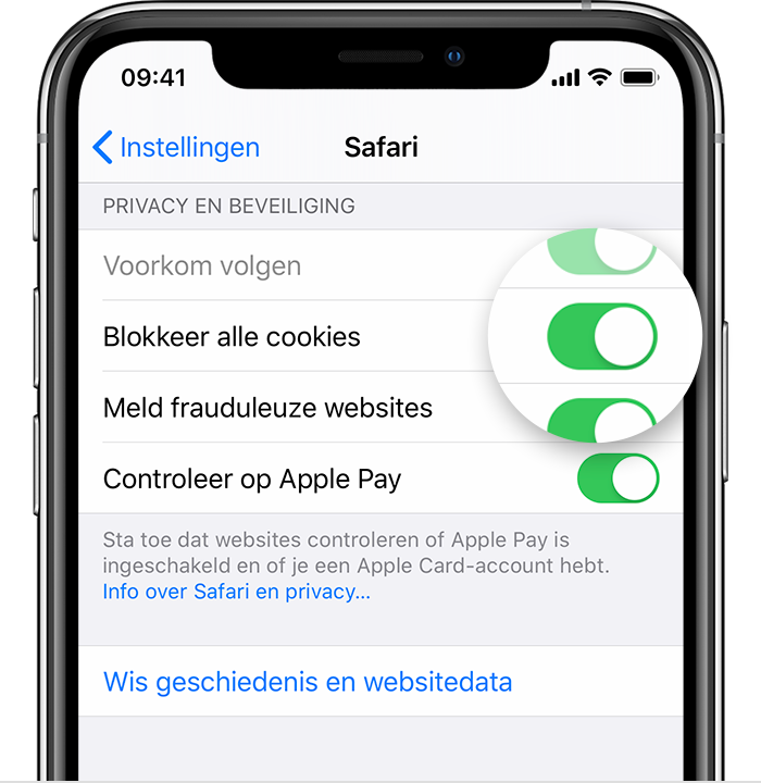 Geschiedenis En Cookies Van Safari Op Uw Iphone Ipad Of Ipod Touch Wissen Apple Support