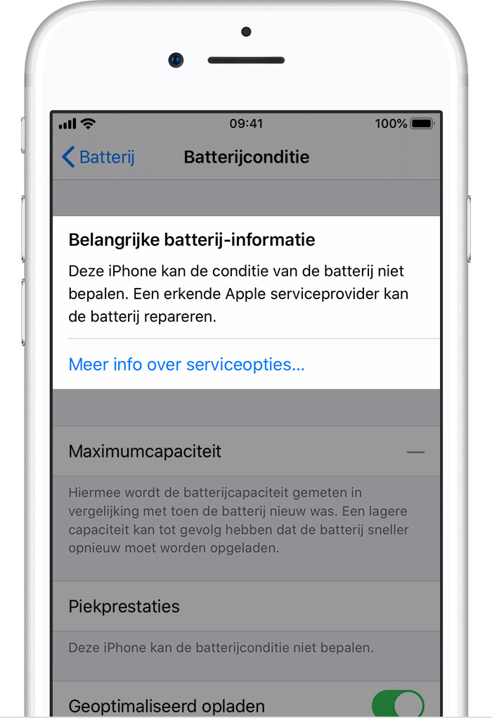 De batterij en de prestaties van de iPhone - Apple Support (NL)