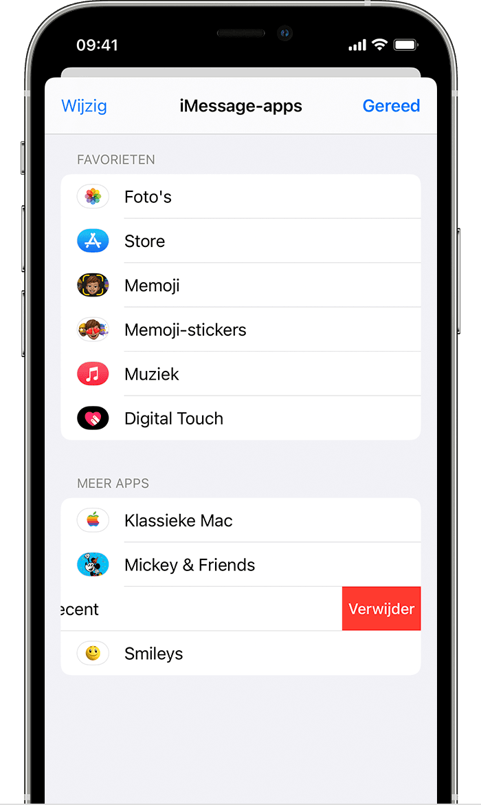 iPhone waarop wordt getoond hoe u iMessage-apps verwijdert