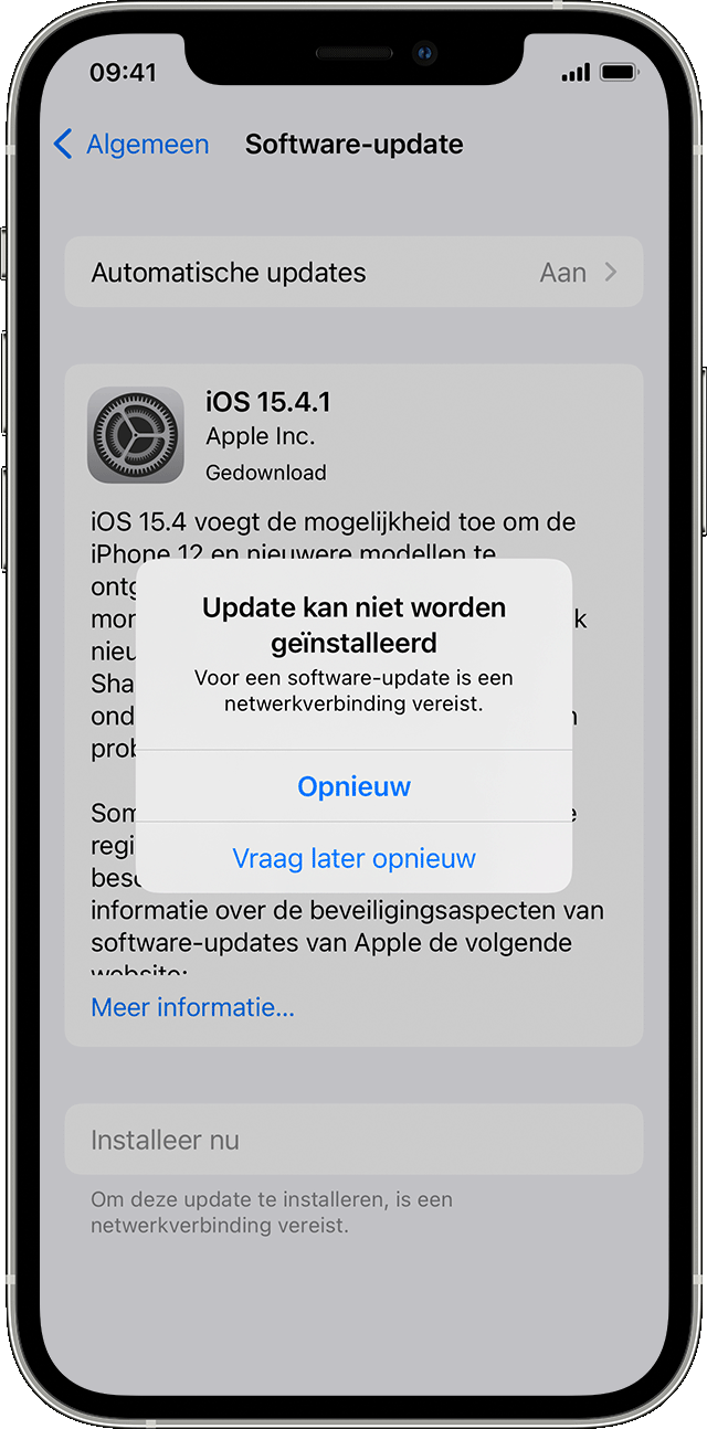 Als je je iPhone of iPad niet kunt bijwerken - Apple Support (NL)