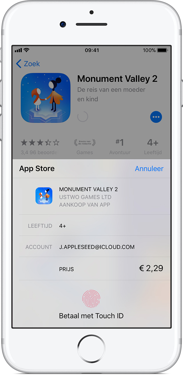 Apple id ontgrendelen