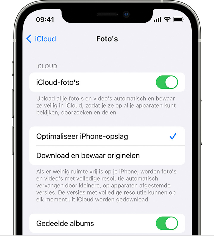ios15 iphone 12 pro settings apple id icloud photos optimize iphone storage