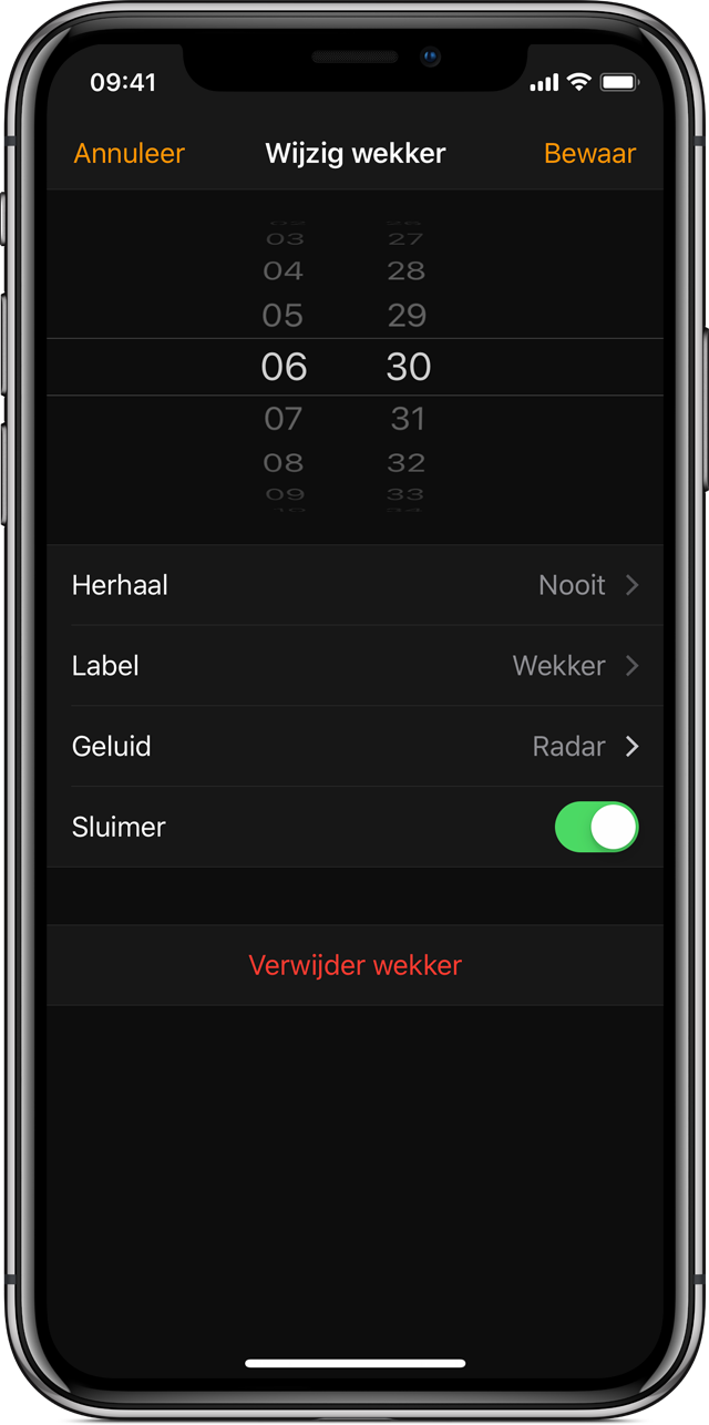 Wekkers zetten en beheren op de iPhone - Apple Support