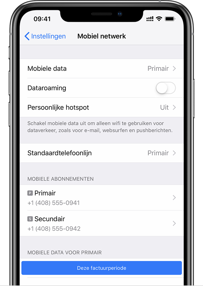 Dual SIM gebruiken met een eSIM Apple Support