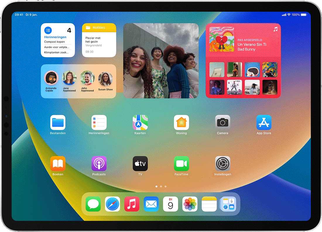 Widgets gebruiken op je iPad - Apple Support (NL)