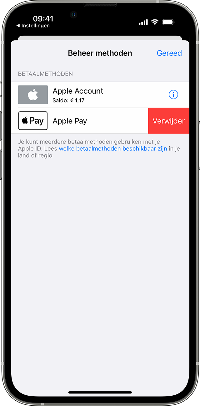 Een Betaalmethode Verwijderen Uit Je Apple Id - Apple Support (Nl)