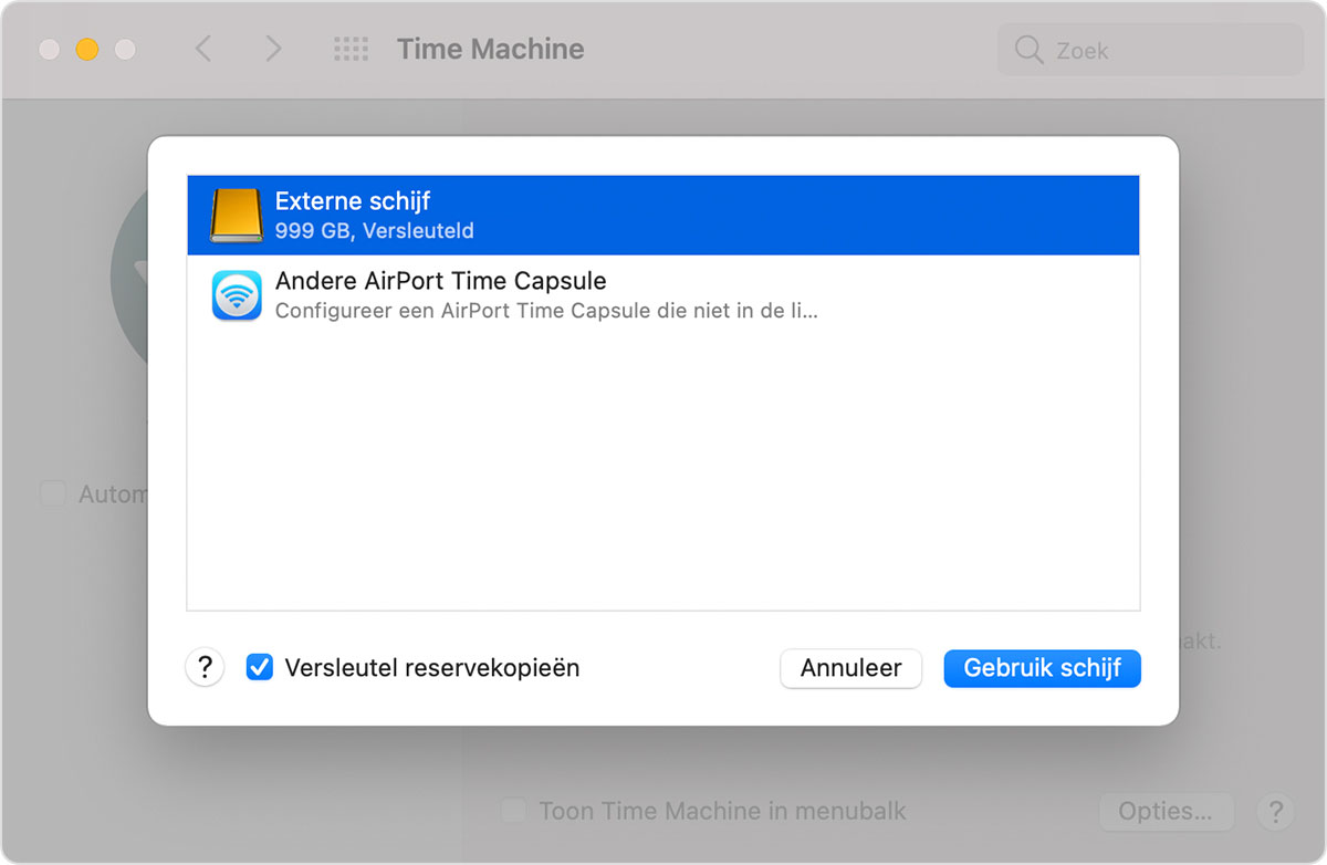 time machine with usb for mac