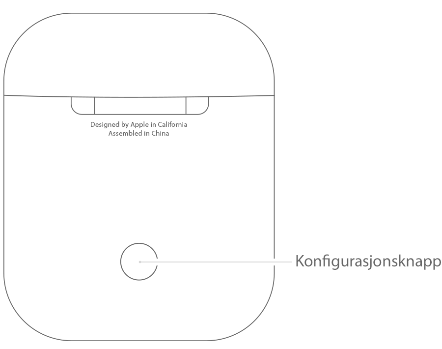 Konfigurer AirPods-erstatningen eller ladeetuiet - Apple-kundestøtte (NO)