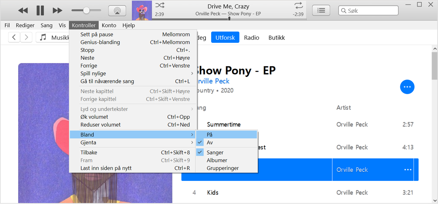Slik blander du musikk på Mac eller PC - Apple-kundestøtte (NO)