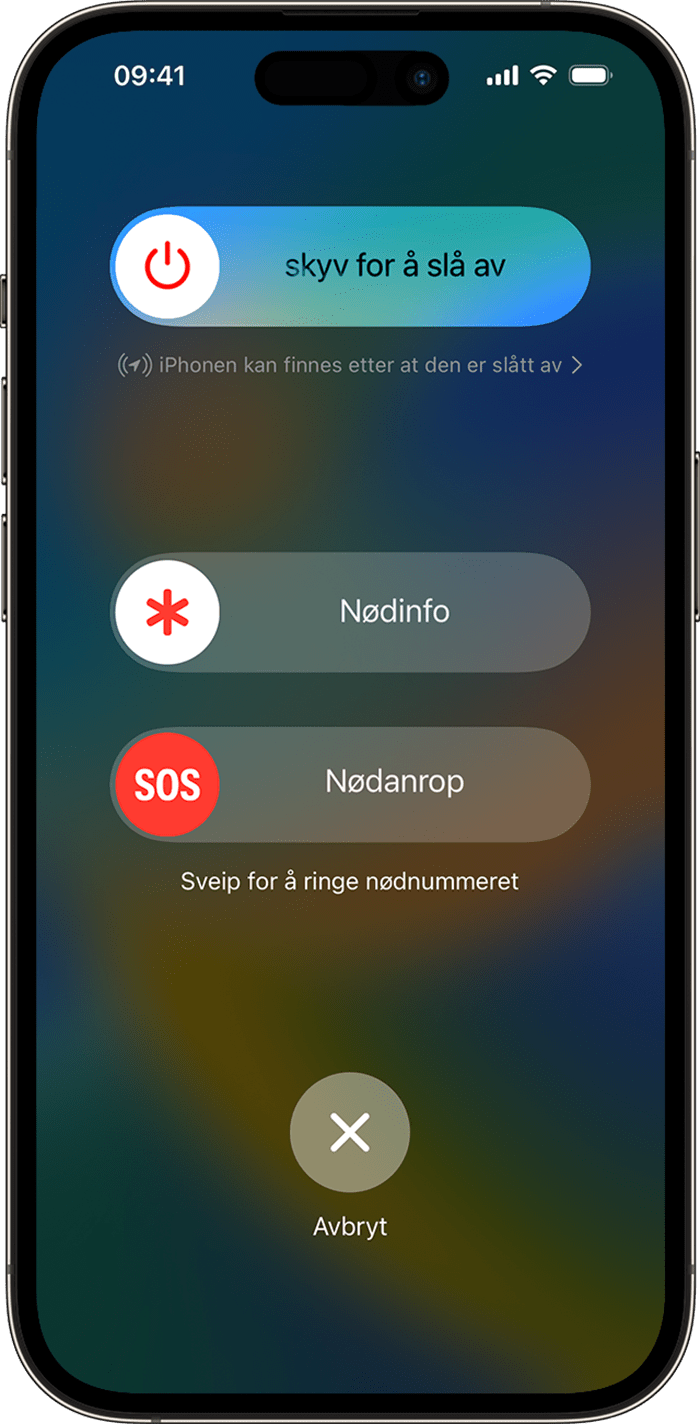Bruk Nødanrop (SOS) på iPhone - Apple-kundestøtte (NO)