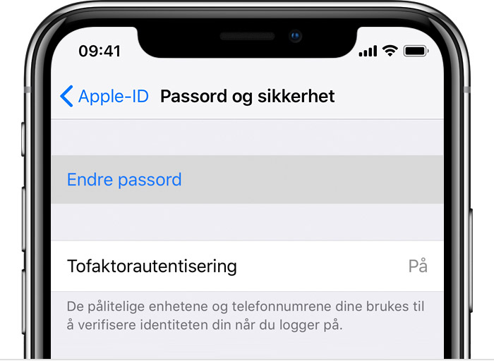 Hvis Du Har Glemt Passordet For Apple Id En Din Apple