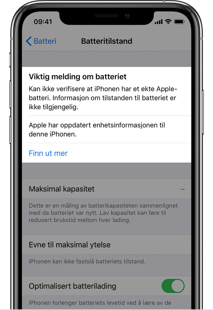 iPhone-batteri og -ytelse - Apple-kundestøtte (NO)