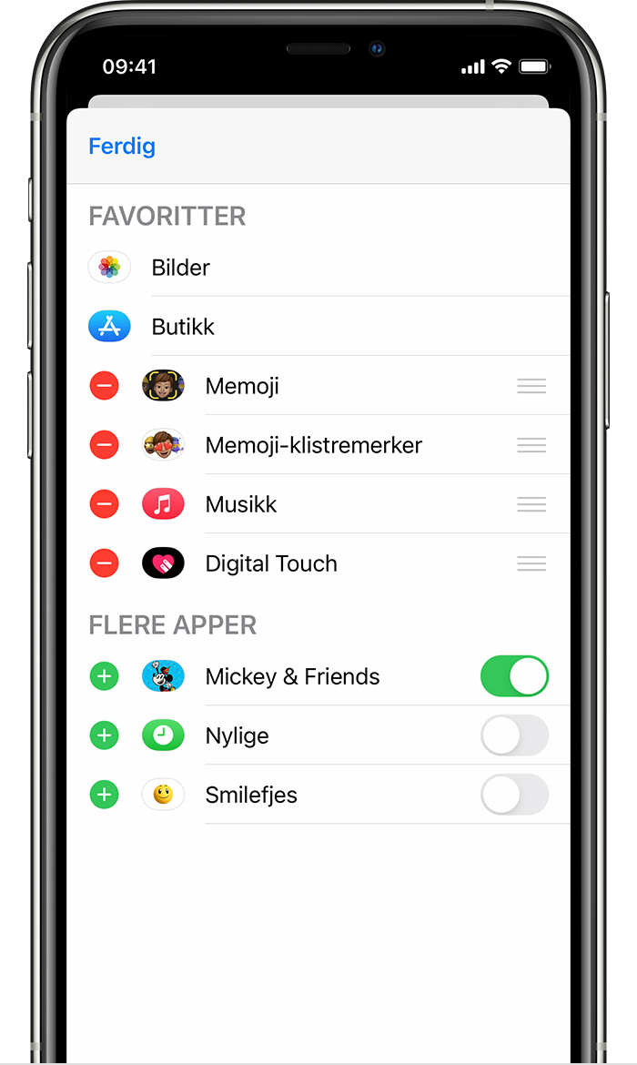 Bruk iMessage-apper på iPhone, iPad og iPod touch - Apple-kundestøtte