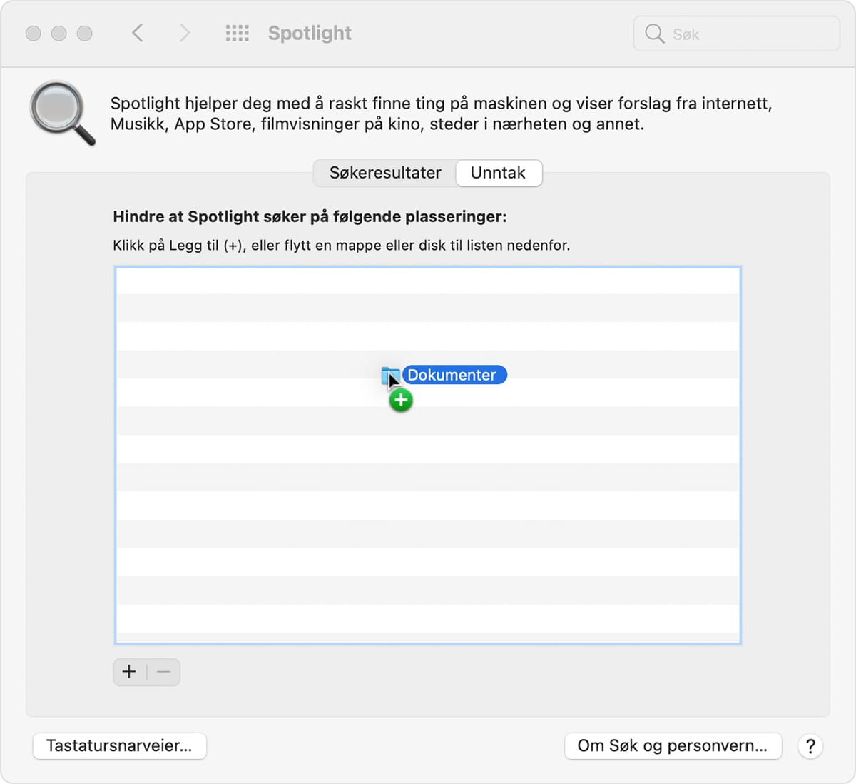 Gjenoppbygge Spotlight-indeksen på Macen - Apple-kundestøtte (NO)