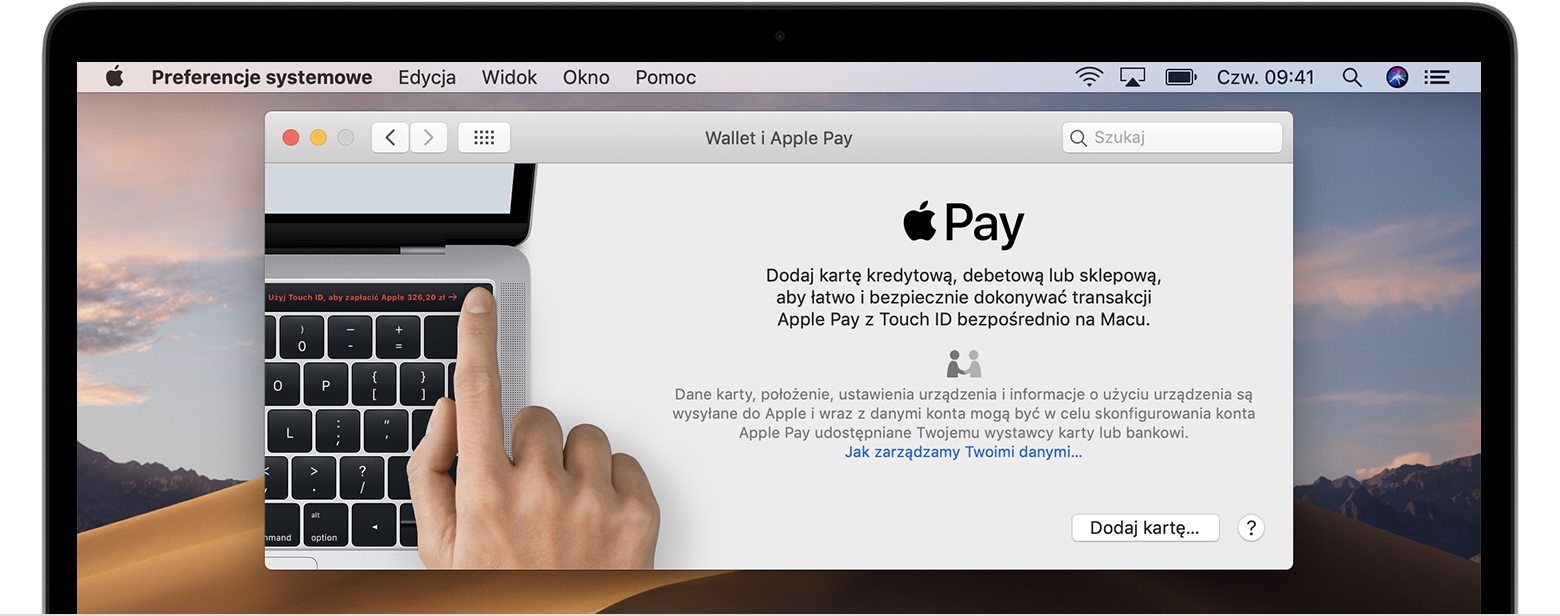 Konfigurowanie usługi Apple Pay - Wsparcie Apple