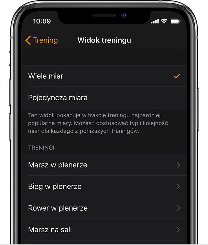 Uzywanie Aplikacji Trening Na Zegarku Apple Watch Wsparcie Apple