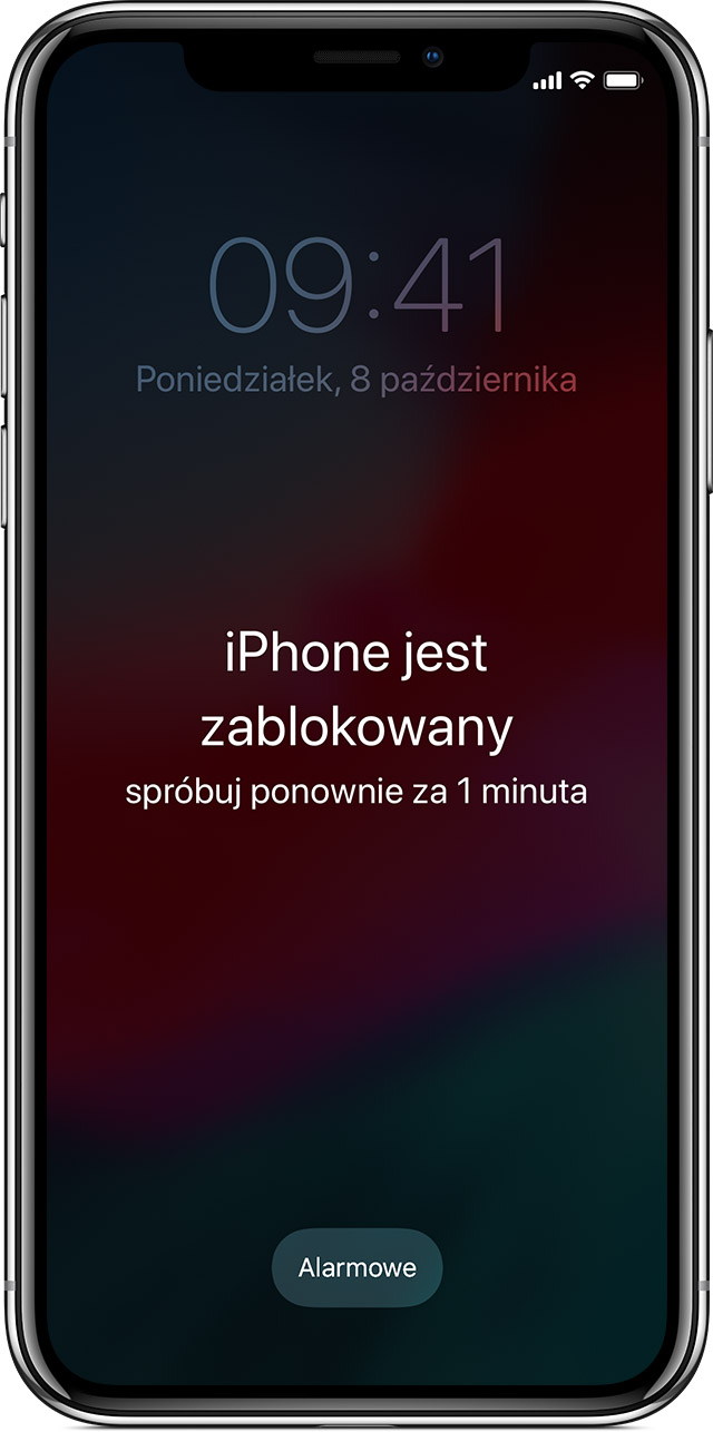 Jeśli nie pamiętasz kodu do telefonu iPhone, iPada lub iPoda touch bądź
