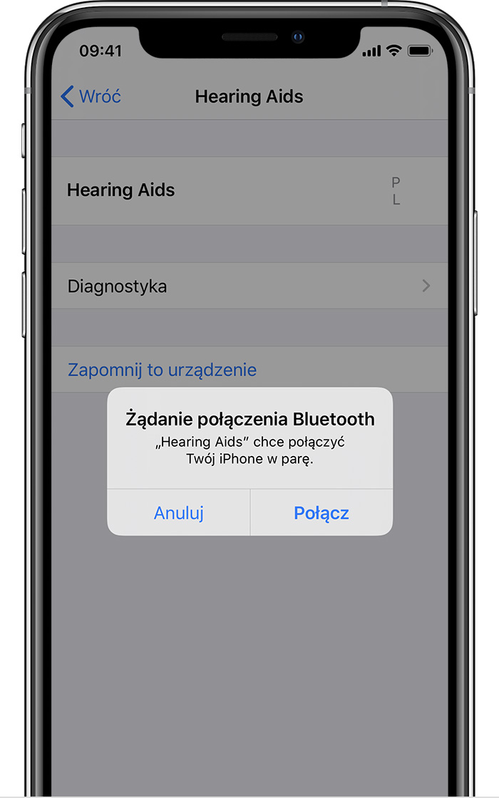 Korzystaj z aparatów słuchowych Made for iPhone - Wsparcie Apple (PL)